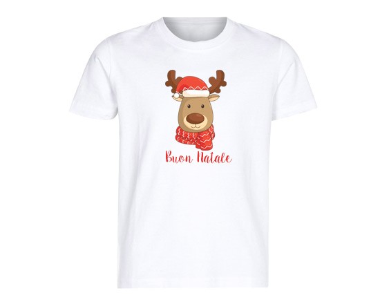 La t-shirt personalizzata con la dolce renna