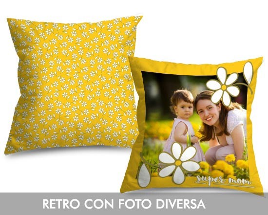 Margherite stilizzate sul foto cuscino