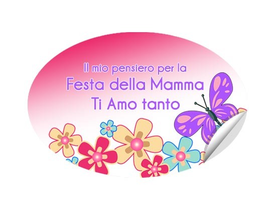 Stickers ovali personalizzati con grafiche