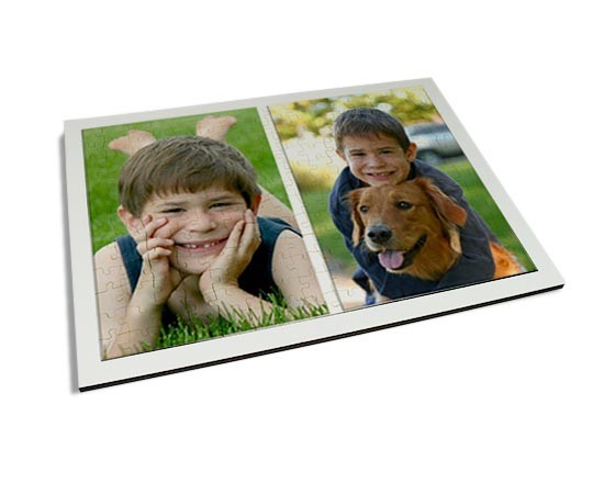 Crea un collage di foto e immagini per il tuo puzzle in legno con cornice
