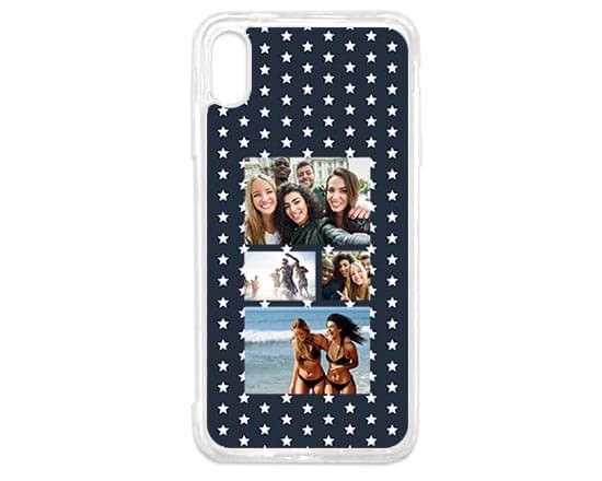 Cover in Silicone iPhone Xs Max 4 Collage