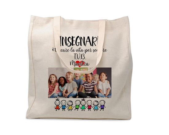 Shopper in Juta 36x39 Insegnare