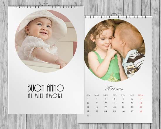 Calendario A3 dalla grafica sobria ed elegante