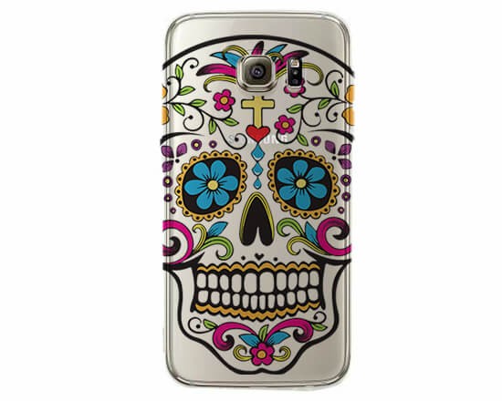 Cover Trasparente Galaxy S7 Teschio