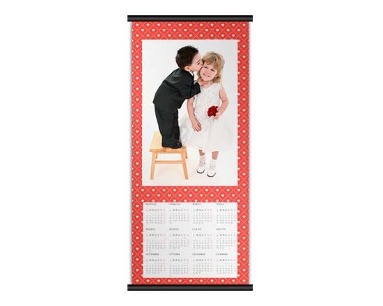 Calendario nel formato 30x70 con grafica dalla texture particolare