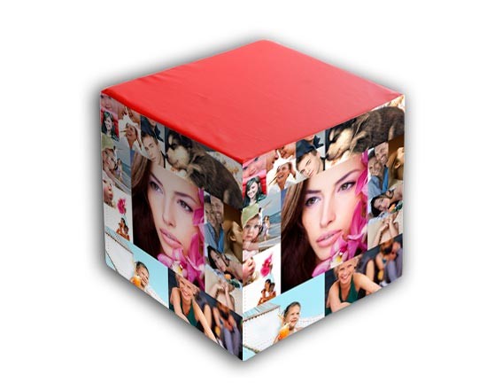 Cubo fotografico personalizzato con 18 riquadri