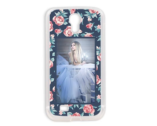 Cover in gel con grafica con rose