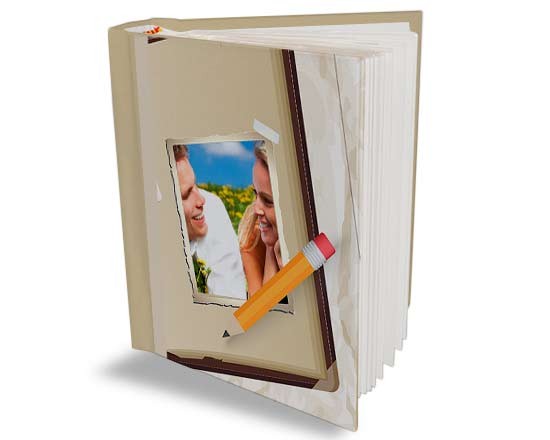 Album foto con grafica retro