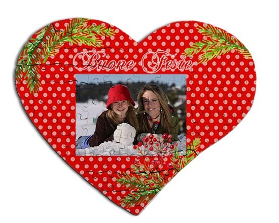Il cuore per il tuo puzzle in masonite