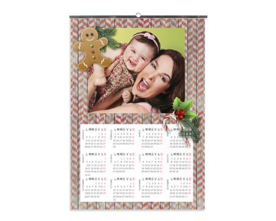 Pan di Zenzero su Calendario A4 Pagina Singola