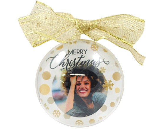 personalizza la tua pallina di natale con grafica pois