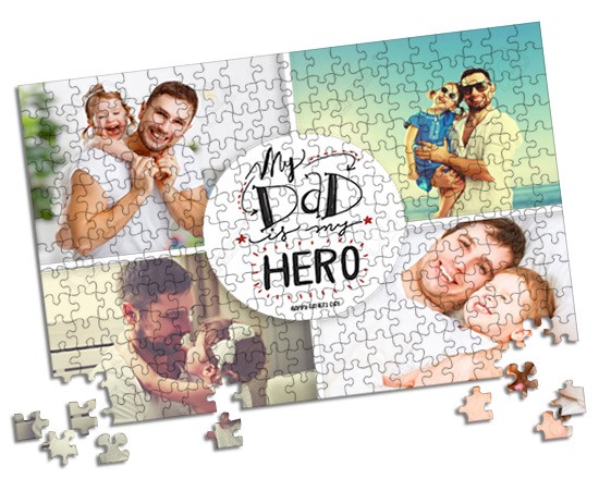 Puzzle A3 Dad is my hero