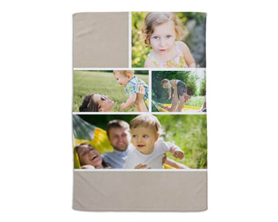 Coperta 100x150 Beige collage