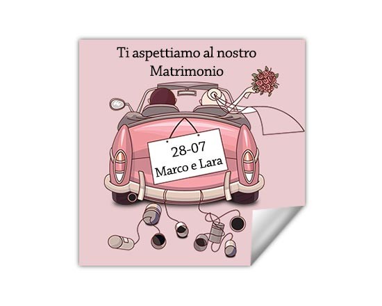 Il piccolo adesivo per il tuo matrimonio