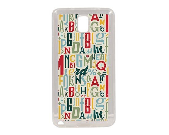 Cover in silicone Galaxy Note 3 con scritte