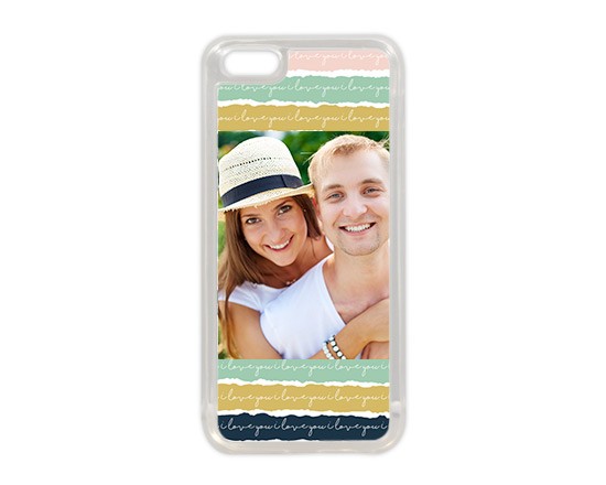 Cover Silicone iPhone 5C Romantic bands