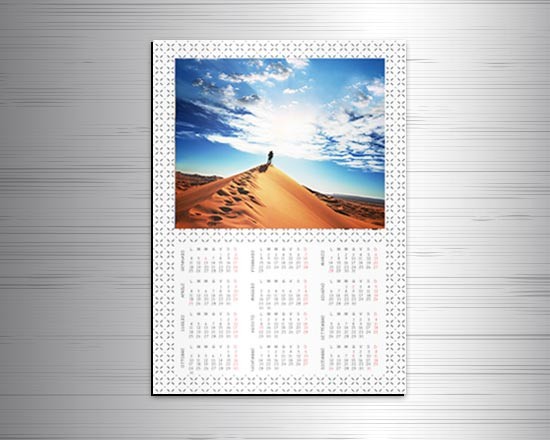 Calendario magnetico A3 Texture trattini
