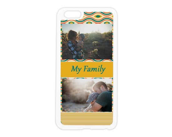 Cover in silicone iPhone 6 plus con grafica colorata