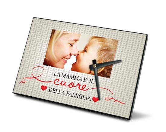 L'orologio di legno dedicato alla mamma