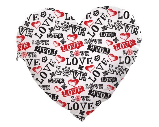 Cuscino Cuore Elite Love in caos