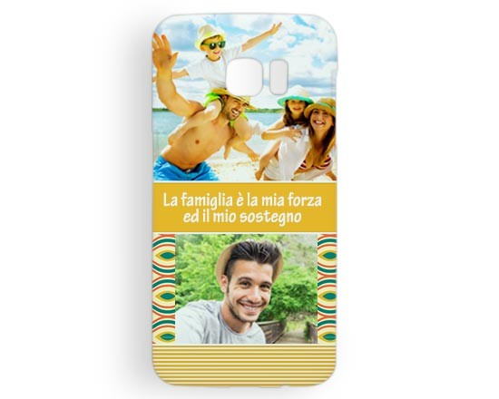 Cover Galaxy s7 Edge 3D Yellow collage