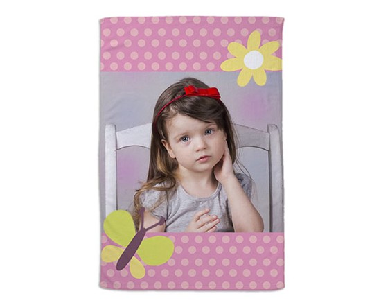 Coperta 100x150 Butterfly & flowers