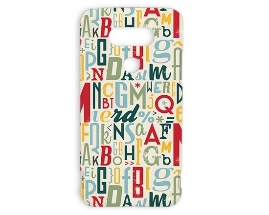 Cover 3D con grafica piena di lettere e simboli