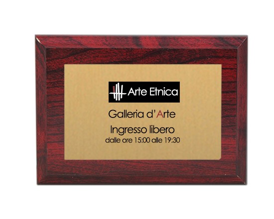 Targa in Legno da Parete 13x18 Professional
