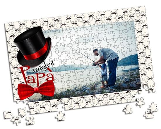 Prezioso puzzle A3 con grafica per il papà