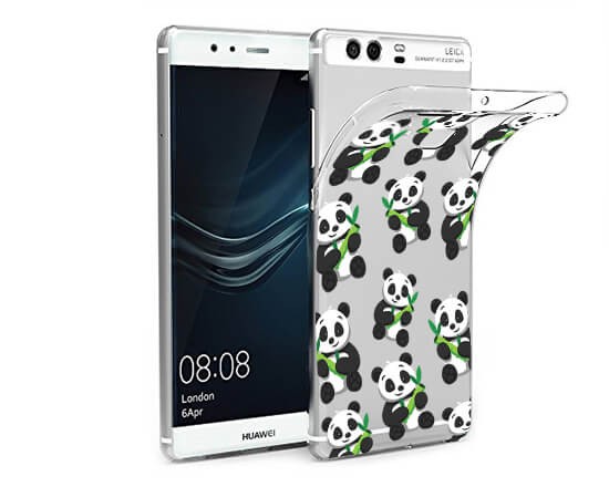 Cover trasparente Huawei P9 Plus Panda