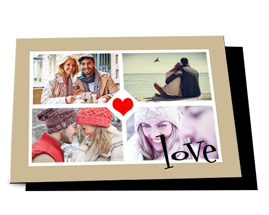 Una grafica romantica per la decorazione della tua cartolina