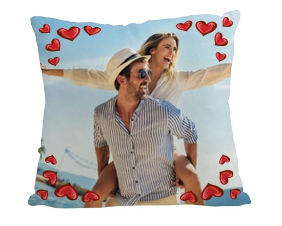Cuscino in Ciniglia Frame Love