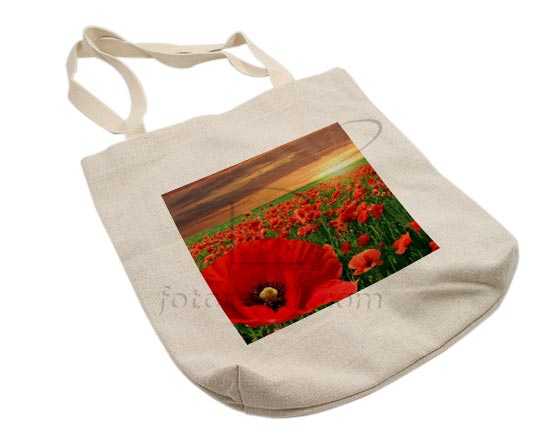 borsa in juta con la tua foto