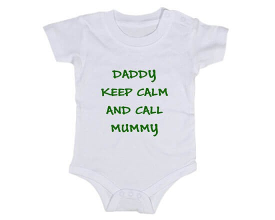 Keep calm stampato sul body