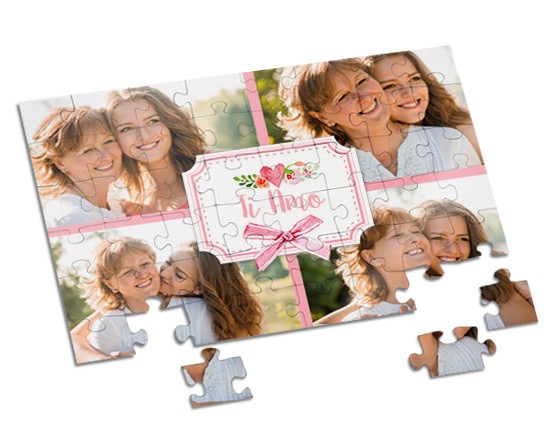 Puzzle A4 Nastro rosa