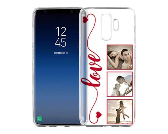 Cover trasparente Galaxy S9 Plus Frame Love