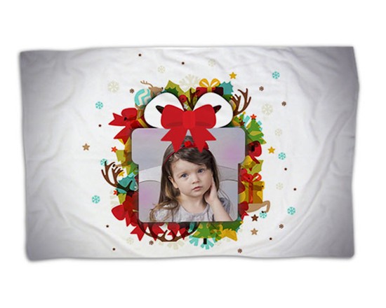 Coperta personalizzata con grafica natalizia