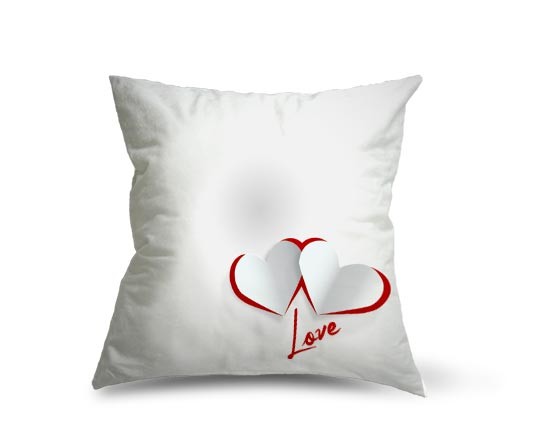 Cuscino in pile con grafica per San Valentino