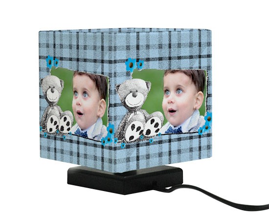 Lampada Quadrata Orsetto azzurro