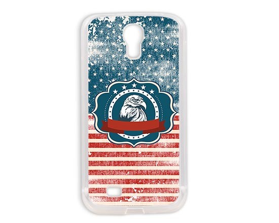 Cover in silicone Samsung S4 con aquila reale