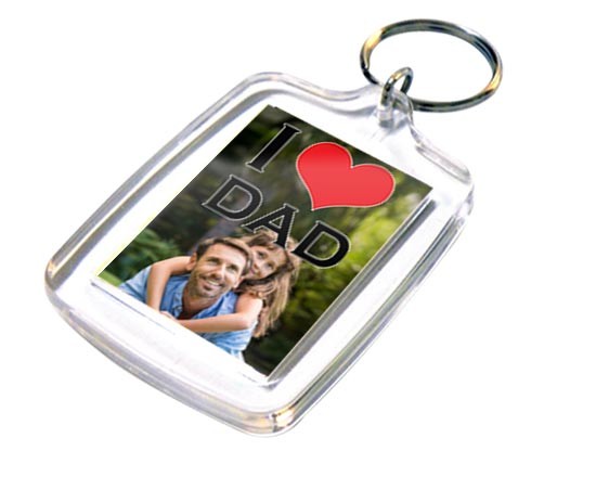 Portachiave Rettangolare in Plastica Love dad