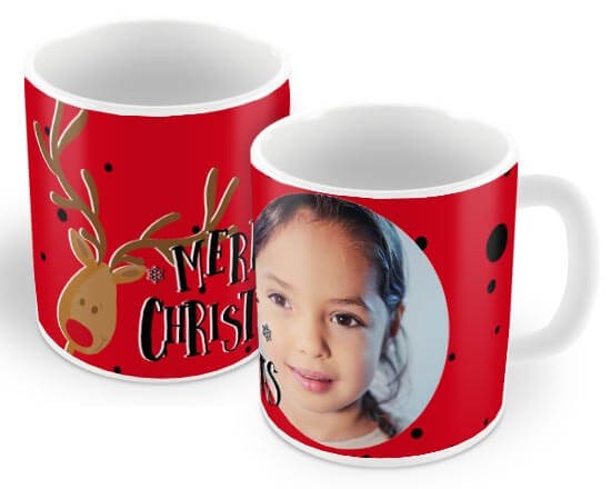 Tazza personalizzata con grafica con renna