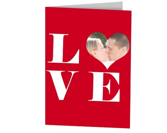 Card con grafica rossa di S.Valentino