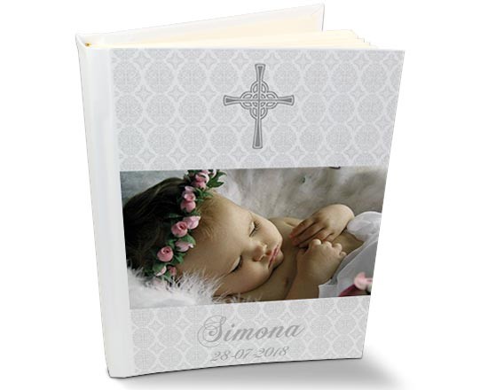 Album fotografico con retro in elegante pelle