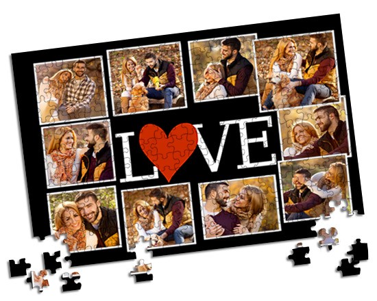 Foto collage su puzzle A3