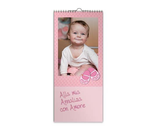 Calendario 30x70 Pagina Multipla per bimba