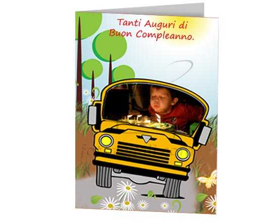 Card personalizzata con foto e garfiche