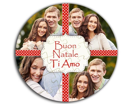 Il foto puzzle in legno con grafica collage