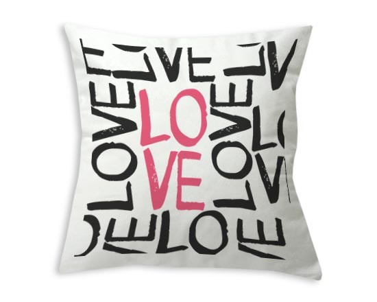 Cuscino classico Love words