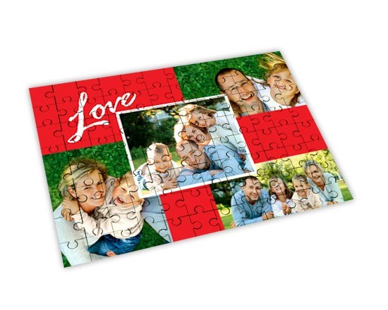 Bellissimo puzzle con collage di 3 foto